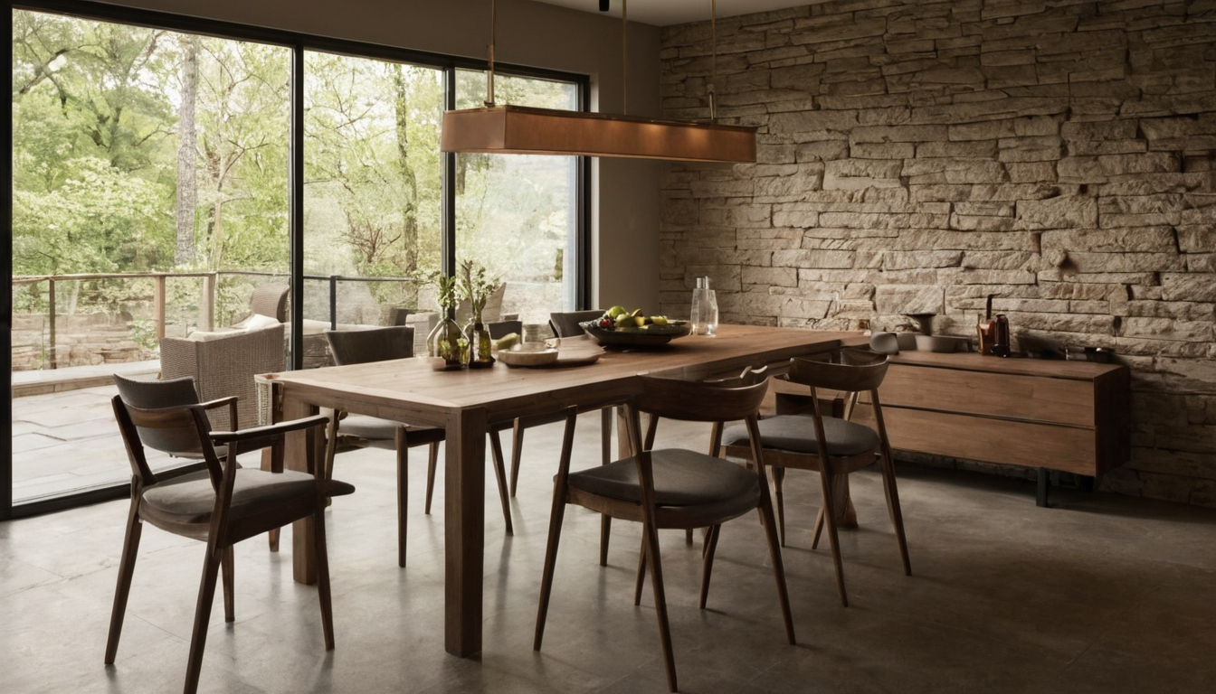 How do you calculate the maximum rectangular dining-table size for a room planning reference