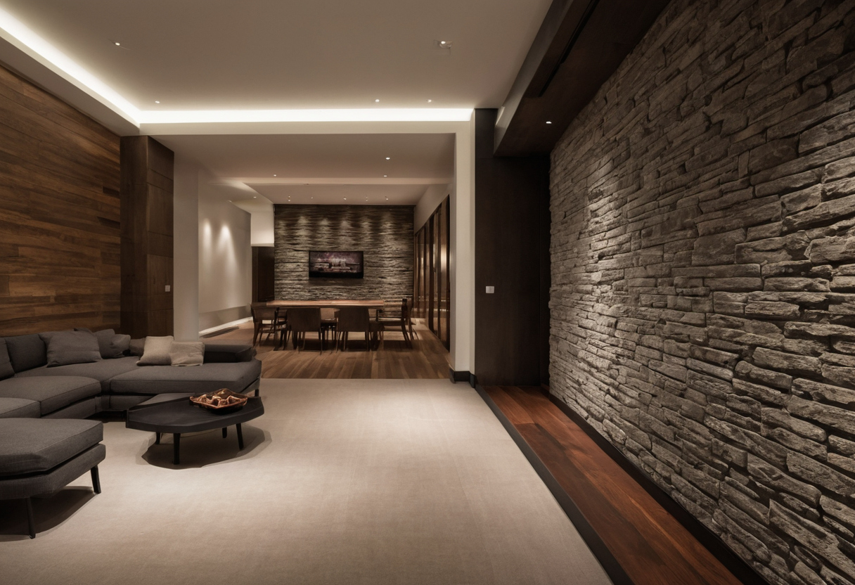 What is the minimum walkway width around a sectional sofa